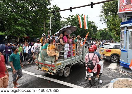 Kolkata, West Bengal, India - 21st July 2022 : All India Trinamool Congress Party, Aitc Or Tmc, At E