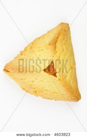 Hamantashen pastelería con albaricoque