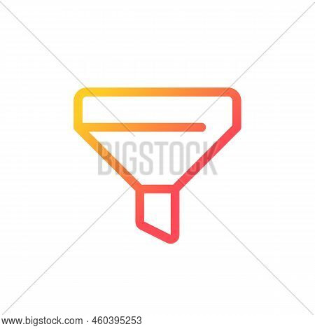 Funnel Pixel Perfect Gradient Linear Ui Icon. Customer Journey. Making Purchase. Online Marketplace.