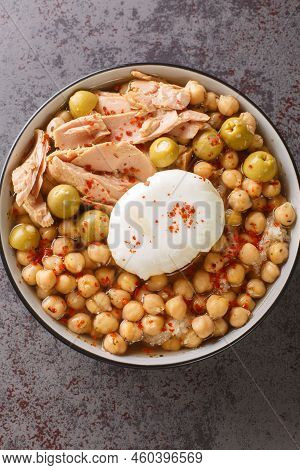 Lablabi Or Lablebi Is A Tunisian Soup Containing Chickpeas And It Is Served Over Pieces Of Stale Bre