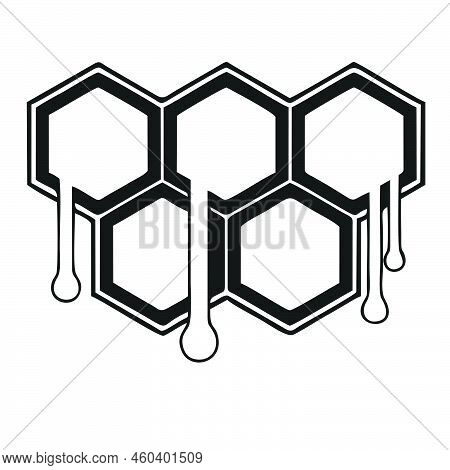 Honeycomb Icon. Honey Icon. Honeycomb Pattern. Honeycomb Texture. Flat Honeycomb Vector Isolated On 