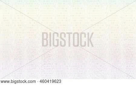 Pastel Purple, Red, Yellow, Green Gradient. Multicolored Zigzag Pattern For Watermark. Guilloche Abs