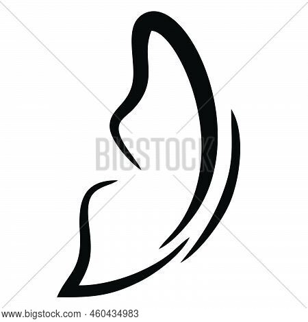 Butterfly Vector Logo Design Template. Butterfly Icon. Butterfly Logo, Flat Butterfly Icon.