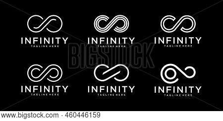 Infinity Symbol Set. Infinity Icon. Vector Illustration