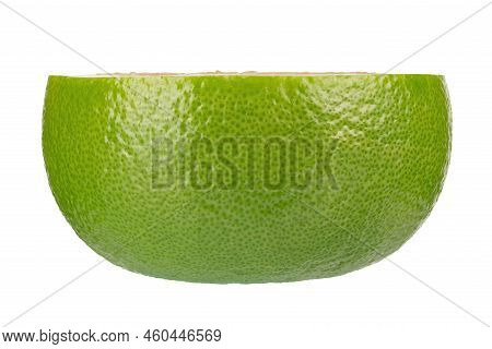 Citrus Sweetie Or Pomelit, Oroblanco On White Background Close-up. Fresh Nature Vegetarian Diet. Fil