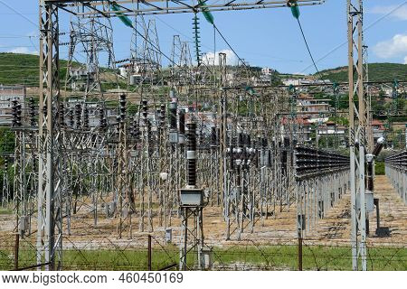 The Power Plant Station At Lamia In Greece
