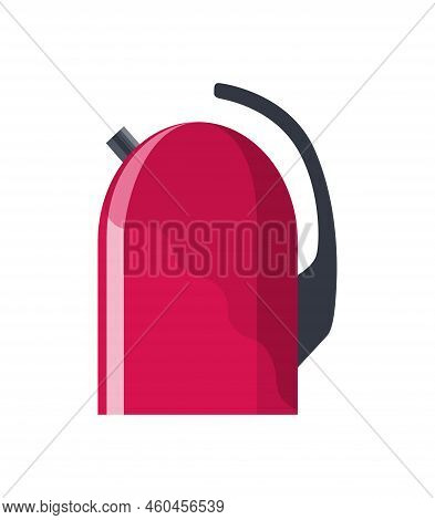 Kettle Decorative Kitchen Tool Icon. Teapot Isolated Cartoon Illustration. Element For Advertising O