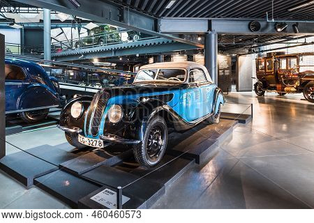 Bmw 327-328 - Classic Retro Car. Riga Motor Museum. Riga, Latvia, 17 August 2022