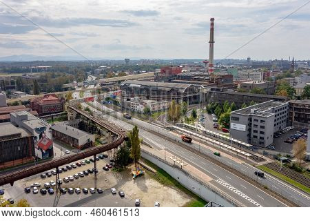 Ostrava, Czech Republic - September 23, 2020: Historical Buildings At Dolni Vitkovice, Ostrava With 
