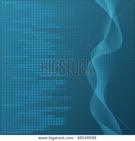 Digital blue equalizer background