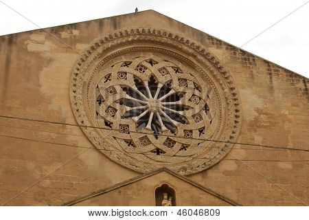 Rose vindue af kirken, Trapani