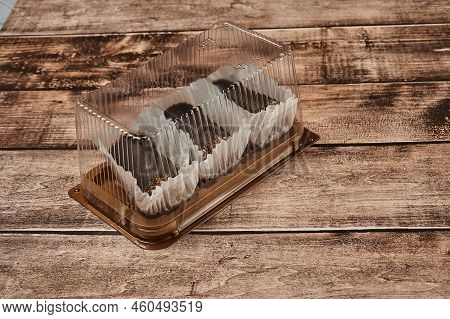 Asian Bento Box Cake, Small Korean Bento Cake With Rainbow Inscription Good Day. Delicious Beautiful
