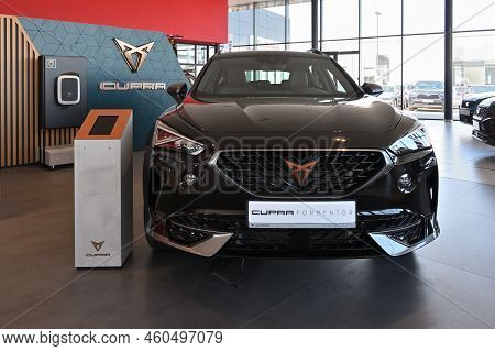 Gdansk, Poland - August 27, 2022: New Model Seat Cupra Formentor Presented In The Car Showroom Of Gd