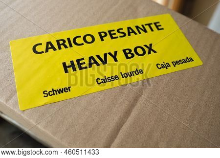 Carico Pesante Heavy Box Label