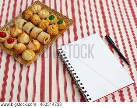 Homemade Sweet Panellets Dessert, A Typical Pastry From Catalonia, Spain, On The All Saints Festival