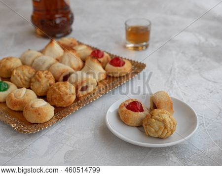 Panellets, A Typical Pastry Of Catalonia, Spain, In All Saints Holiday.