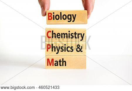 Bcpm Biology Chemistry Physics Math Symbol. Concept Words Bcpm Biology Chemistry Physics Math On Woo