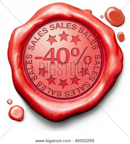 40% di sconto vendite estate o inverno riduzione extra basso prezzo acquistare per cera icona rossa di affare limitata offerta 