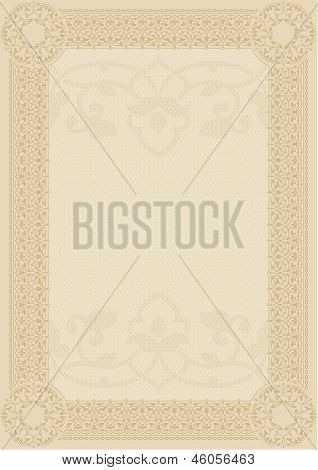 Certificado o Diploma en blanco