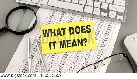 What Does Mean Text Image & Photo (Free Trial) | Bigstock