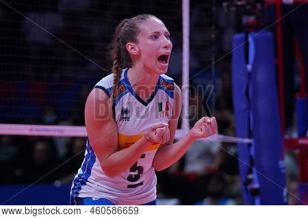 Ankara, Turkiye - June 04, 2022: Malinov Ofelia In China Vs Italy Vnl Pool Match In Ankara Arena
