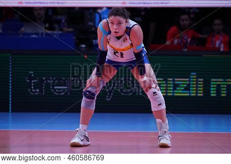 Ankara, Turkiye - June 04, 2022: Degradi Alice Carlotta In China Vs Italy Vnl Pool Match In Ankara A
