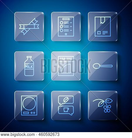 Set Line Electronic Scales, Coffee And Conversation, Bean, Branch, Bag Coffee Beans, Paper Filter, B