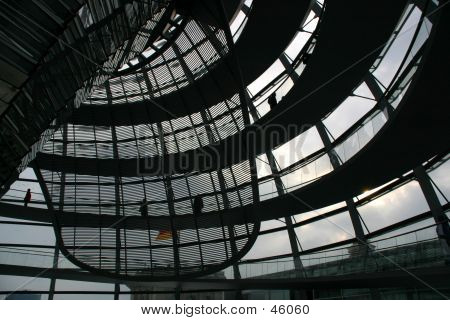 Dentro de la cúpula del Reichstag - Berlin, Alemania