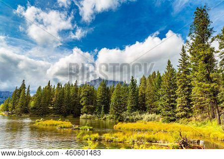Johnson Lake In Banff National Park, Canada
