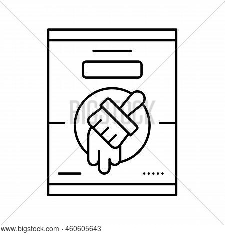Paint Tool Repair Line Icon Vector. Paint Tool Repair Sign. Isolated Contour Symbol Black Illustrati