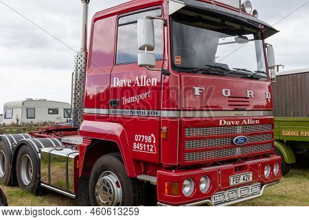 West Bay.dorset.united Kingdom.june 12th 2022.a Ford Transcontinental 4435 From 1979 Is On Display A