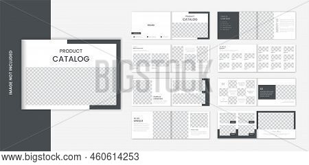 Minimal 16 Pages Landscape Product Catalog Design Brochure Template