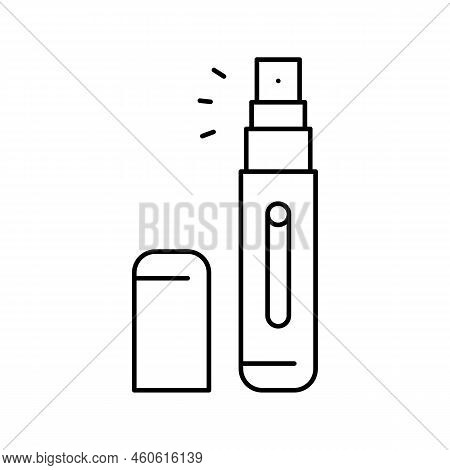 Atomizer Perfume Line Icon Vector. Atomizer Perfume Sign. Isolated Contour Symbol Black Illustration