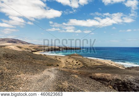 Beach Called Caleta Del Congrio In Los Ajaches National Park At Lanzarote, Canary Islands, Spain