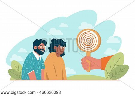Manipulation And Control Over People Concept. Puppet Masters Hands I