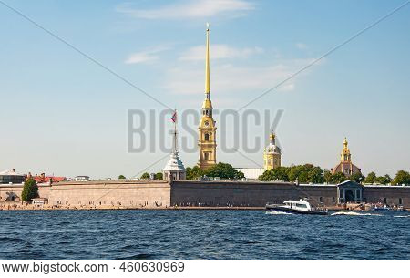 St. Petersburg, Russia - August 15 , 2022: Peter And Paul Fortress On Zayachy Island. . High Quality