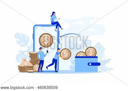 .financial Transactions, Non-cash Payment Transactions. Pos-terminal And Payment Systems, Currency, 