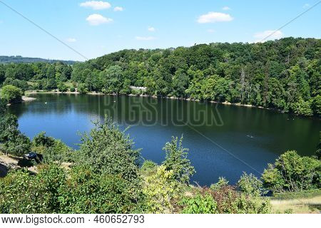 Caldera Lake Ulmener Maar, The Youngest Of These Lakes In The Eifel