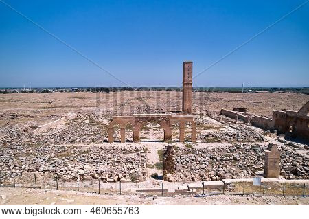 Restored Remains Of Harran University. Ancient Arch Ruins In One Of The Oldest Settlements In The Wo