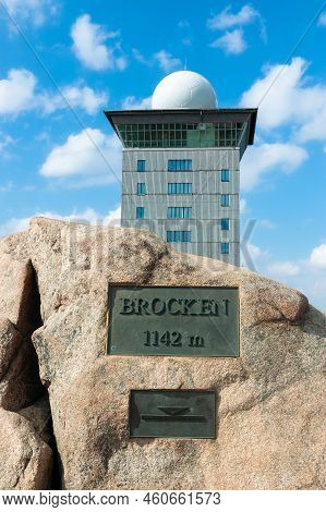 Brocken, Germany - August 8, 2022: Brocken Is The Highest Panoramic Peak In Northern Germany With A 