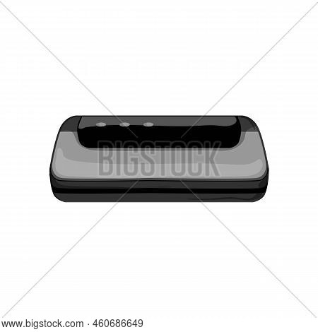 Cuisine Food Vacuum Sealer Cartoon. Cuisine Food Vacuum Sealer Sign. Isolated Symbol Vector Illustra