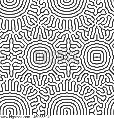 Abstract Seamless Pattern. Organic Curves. Organic Seamless Pattern.