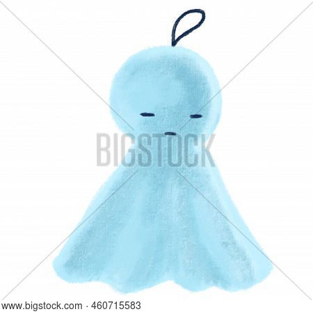Teru Bozo Rain Doll Bored Sad Hanging Charm Character Illustration Hand Drawing