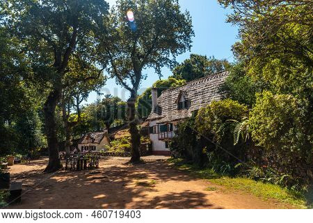 Beautiful Houses In Nature At The Beginning Of Levada Do Caldeirao Verde, Queimadas, Madeira. Portug