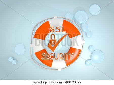3D-grafiikka, safed SSL-merkkiä, joka lifesafer, jotka