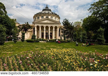 Romanian Athenaeum Or Ateneul Roman In Bucharest, Romania 2022