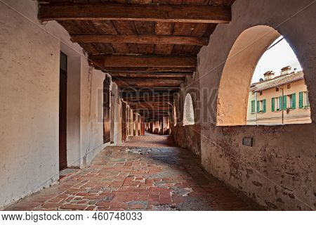Brisighella, Ravenna, Emilia Romagna, Italy, The Donkeys Alley - Medieval Walkway Perched Above Stre
