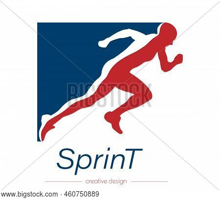 Sprint. Vector Template For For Logo, Sticker, Logo Or Brand. Illustration For Websites, Application