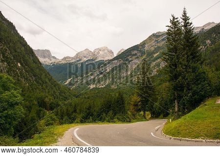 The Alpine Landscape Near Trenta In The Julian Alps, North West Slovenia