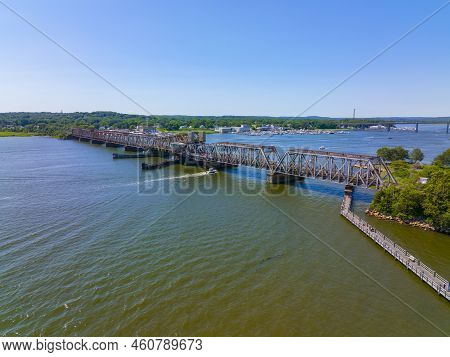 Old Saybrook Old Lyme Bridge Is The Last Crossing The Connecticut River At The Mouth Between Town Of